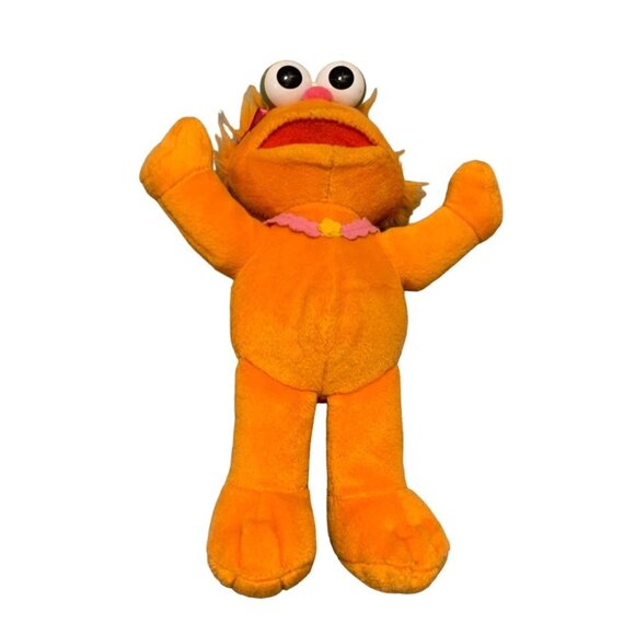 Fisher Price Sesame Street Plush Zoe 11 in Tall Stuffed Doll Toy Orange - Picture 1 of 4